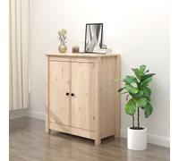 vidaXL Sideboard 70x35x80 cm Solid Wood Pine