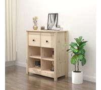 Vidaxl Sideboard 70X35X80 Cm Solid Wood Pine