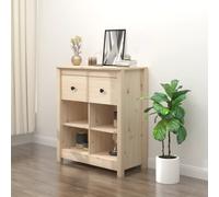 vidaXL Sideboard 70x35x80 cm Solid Wood Pine