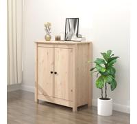 vidaXL Solid Wood Pine Sideboard Living Room Furniture Wooden Cupboard Side Storage Cabinet Highboard Home Organiser Console Cabinet