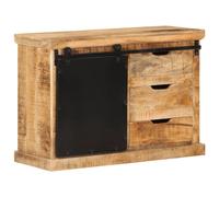 vidaXL Sideboard 80x30x55 cm Solid Rough Wood Mango
