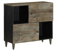 vidaXL Sideboard 80x33x75 cm Solid Wood Mango storage cabinet