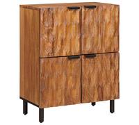 Sideboard Acacia Brown Finish 60 x 33 x 75 cm Solid Mango Wood