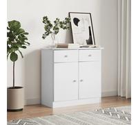 vidaXL Sideboard ALTA White 77x35x73 cm Solid Wood Pine