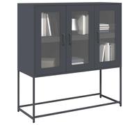 Sideboard Anthracite 100.5x39x107 cm Cold-rolled Steel Storage Cabinet 1pc Metal