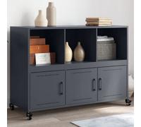 Vidaxl Sideboard Anthracite 100.5X39X72 Cm Steel