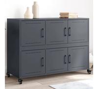 Sideboard Storage Cupboard Side Cabinet Highboard Cold-Rolled Steel vidaXL