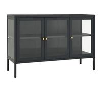 Vidaxl Sideboard Anthracite 105X35X70 Cm Steel And Glass
