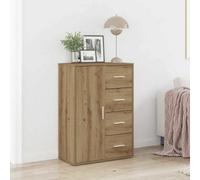 Vidaxl Sideboard Artisan Oak 60 X 31 X 84 Cm Engineered Wood
