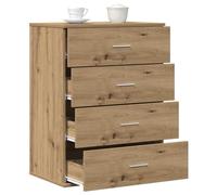 vidaXL Sideboard Artisan Oak 60 x 39 x 80 cm Engineered Wood, Dining Room Sideboard, Rectangular, Modern Storage Unit, Stylish Buffet Cabinet, Durable Indoor Organizer, Minimalist Design