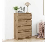 Vidaxl Sideboard Artisan Oak 60X35X98.5 Cm Engineered Wood
