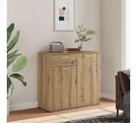 vidaXL Sideboard Artisan Oak 80x36x75 cm Engineered Wood