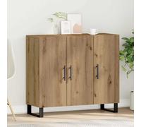 vidaXL Sideboard Artisan Oak 90 x 34 x 80 cm Engineered Wood, Dining Room, Modern Rectangular Sideboard, Durable Storage Unit, Functional Cabinet for Home Organization and Decor