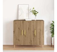 vidaXL Sideboard Artisan oak 90 x 34 x 80 cm Engineered wood