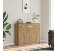 vidaXL Sideboard Artisan Oak 91x28x75 cm Engineered Wood