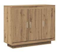 vidaXL sideboard 92x35x75 cm modern oak cabinet engineered wood storage