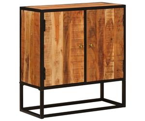 vidaXL Sideboard Beta Beige 70 x 30 x 75 cm Solid Acacia Wood, Industrial Style