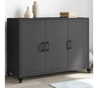 vidaXL Sideboard Black 100.5x39x72 cm Steel