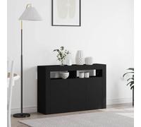 vidaXL Sideboard Black 116 x 30 x 75 cm Engineered Wood