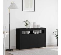 vidaXL Sideboard Black 116 x 30 x 75 cm Engineered Wood