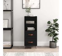 vidaXL Sideboard Black 34.5x34x90 cm Engineered Wood 19 UK HOT