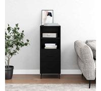 vidaXL Sideboard Black 34.5x34x90 cm Engineered Wood 25 UK HOT
