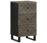vidaXL Sideboard Black 40x33x75 cm Solid Wood Mango storage cabinet