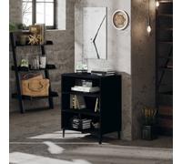 vidaXL Sideboard Black Engineered Wood Furniture Storage Cabinet Side Cabinet