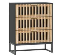 vidaXL Sideboard Black 60x30x75 cm Engineered Wood Cupboard Cabinet Highboard