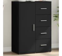 vidaXL Sideboard Black 60x31x84 cm Engineered Wood