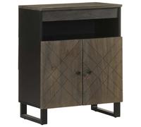 Sideboard Black 60x33x75 cm Solid Wood Mango storage cabinet vidaXL
