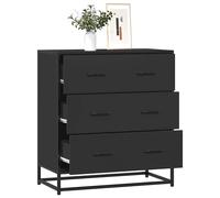 vidaXL Sideboard Black 68x35x76 cm Engineered Wood and Metal storage cabinet