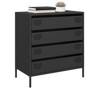 vidaXL Sideboard Black 68x39x73.5 cm Cold-rolled Steel
