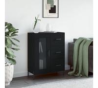 Vidaxl Sideboard Black 69.5X34X90 Cm Engineered Wood