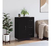 Vidaxl Sideboard Black 69.5X34X90 Cm Engineered Wood
