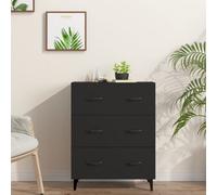 Vidaxl Sideboard Black 69.5X34X90 Cm Engineered Wood