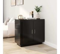 vidaXL Sideboard Black 80x40x75 cm Engineered Wood UK HOT