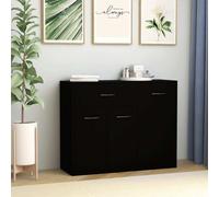 Sideboard Black 88x30x70 cm Chipboard
