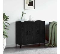 vidaXL Sideboard Black 90 x 34 x 80 cm Engineered wood