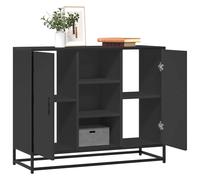 vidaXL Sideboard Black 92x35x76 cm Engineered Wood