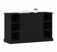 vidaXL Sideboard Black Oak 100 x 35.5 x 60 cm Engineered Wood, Rustic Sideboard Storage, Durable Wooden for Living Room, Compact Solution, Multi-Shelf Dining Organizer