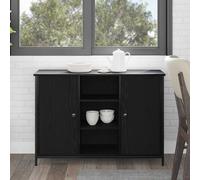 vidaXL Sideboard Black oak 100 x 35 x 70 cm Engineered wood