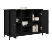 vidaXL Sideboard Black oak 100 x 35 x 70 cm Engineered wood