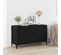 vidaXL Sideboard Black Oak Engineered Wood 100 x 36 x 60 cm