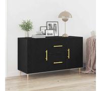 vidaXL Sideboard Black oak 100 x 36 x 60 cm Engineered wood