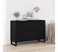 vidaXL Sideboard Black oak 101.5 x 35 x 70 cm Engineered wood