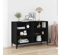 vidaXL Sideboard Black Oak 103.5 x 35 x 70 cm Engineered Wood