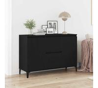 vidaXL Sideboard Black Oak 104 x 35 x 70 cm Engineered Wood