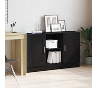 vidaXL Sideboard Black Oak 120 x 30.5 x 70 cm Engineered Wood