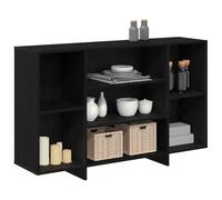 vidaXL Sideboard Black oak 120 x 30 x 75 cm Engineered wood